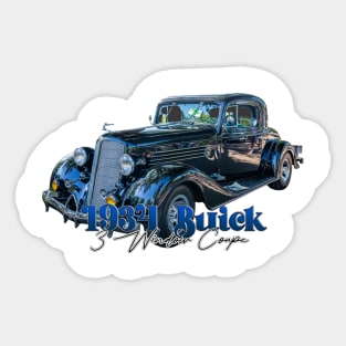 1934 Buick 3 Window Coupe Sticker